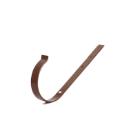 Держатель желоба прямой, d-125 мм, коричневый, BRYZA