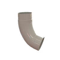 Колено трубы 72° (алюминий 0,7 мм), типоразмер 100, светло-серый, LINKOR